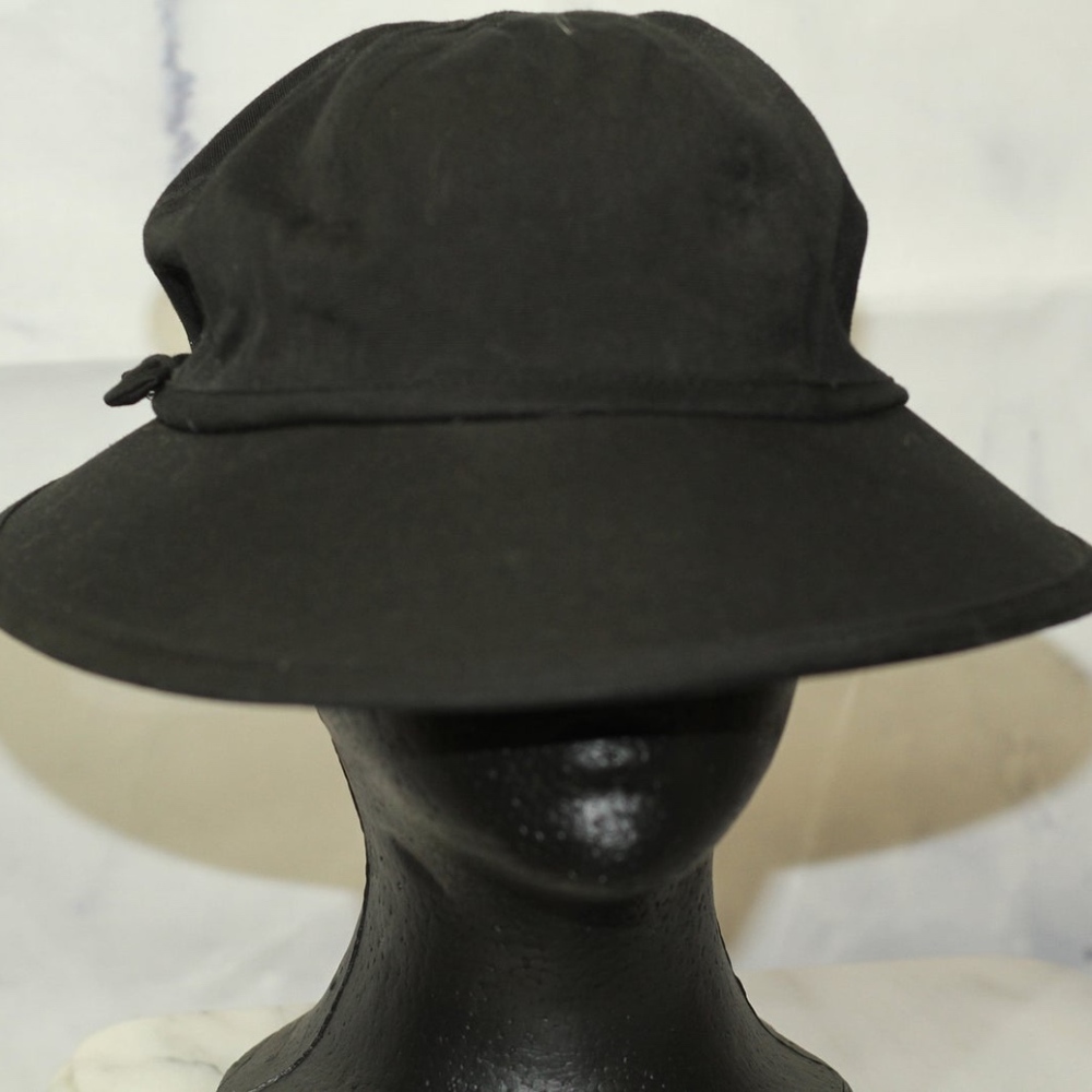 Black Cotton Newsboy Hat